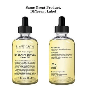 Beautifully Eyelash Growth Liquid, Thick Eyelashes Organic Cold Pressed Castor Oil, Boost Growth Versatile Castor Oil