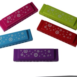 BEE brand 10 hole oem small gift toy plastic cover  harmonica