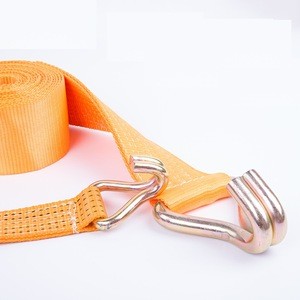 Belt with auto lock buckle, ratchet tie down strap 6m x 50mm