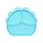 Benhaida  First Stage Feeding Silicone Baby Plate Baby Dishes Silicone Divided Plate