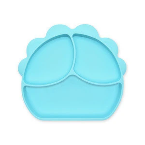 Benhaida  First Stage Feeding Silicone Baby Plate Baby Dishes Silicone Divided Plate