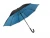 Import Best sell 23inch 8ribs Auto Open Outside black coating Inside Blue Anti-UV Straight Umbrella With Custom Design Logo Print from China