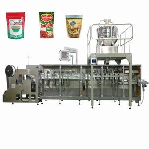 Best selling zipper bag doypack/stand up pouch filling and sealing packing machine for nuts/date/candy
