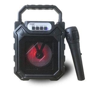Big bass 10w stereo mini portable karaoke speaker for home theatre
