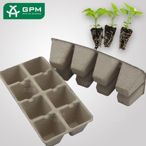 Biodegradable Papepr Pulp Waterproof flower pot tray for sale