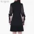 Import Black Chiffon Sleeve Career Dresses Short Sleeves Bow Decoration Suit Style Career Dresses from China