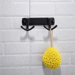 Black Robe Hook Zinc alloy Electroplating Finish Kitchen Towel Hook Bathroom Accessories Wall Hook Kitchen Holder Hanger