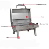 Black Stainless Steel Portable Indoor Outdoor Kitchen Restaurant Table Top Smokeless Stove Top Bbq Gas Grill