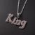 Import Bling Bling Crystal Cursive 26 English Alphabet Name gold Plated Pendant Charm necklace from China