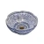 Import Blue-and-white Ceramic Petal Shaped Bathroom Wash Basin Hand  Basin Sink 2021 New Design Hot-selling from China