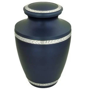 Blue Cremation Urn for funeral last ride