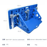 Blue Foldable Training Wall football rebounder Soccer training passing board