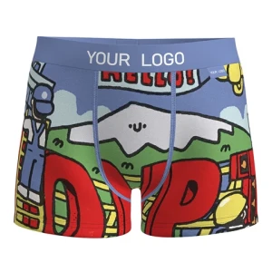 boy boxer brief shorts kids children underwear custom spandex swimwear beach shorts printed boys swim trunks