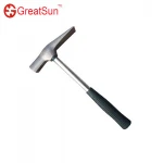 Bricklayer's hammer drop forged head 600g mason's hammer with wooden handle