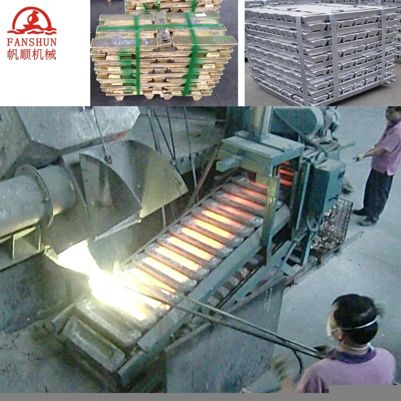 Bronze copper wire bar/scrip copper alloy aluminium/brass ingot automatic production line