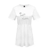 BTS RM mono  Chimmy wholesale custom ladies mesh t-shirt korean dresses new fashion casual.