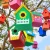 Import Build &amp; OYEFLY Paint Your Own Wooden Bird House Horizon Group  DIY Birdhouse Making Kit, Includes Paints, Brushes, Glue &amp; Wind from China