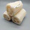 C001 Natural eco friendly 4 inch bleached loofah bath sponge shower sponge loofah