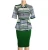 Import c10192a african style short sleeve women office formal career dresses from China