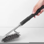 C158 Barbecue Grill Brush Clean Tool Stainless Steel Wire Bristles Non-stick Cleaning Brushes Cook Accessories BBQ Brush