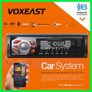 Car Bluetooth MP3 player FM Radio Stereo 1 DIN USB/SD/AUXIN/EQ/Loud/Clock/Remote