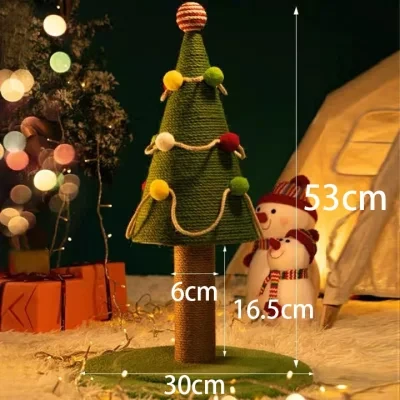 Cat Climbing Frame Christmas Tree Cat Claw Board Tree Climbing Cat Tree Grinding Claw Solid Wood Cat Nest Cat Claw Frame Sisal Cat Claw Post