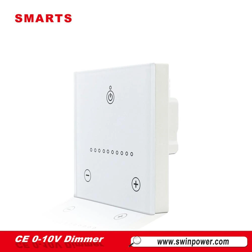 CE standard 0-10v 1-10v led touch panel dimmer for eu led lighting