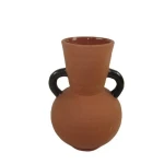 Ceramic abstract face vase