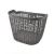 Import cheap bicycle spare parts ladies accessories grey color plastic bicycle basket from China