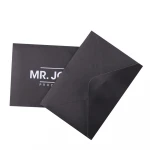 Cheap customized logo black envelope small paper envelope 6x9 envelope