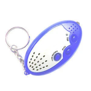 Cheap Led Keychain With Voice Recorder (20S) For Promotion