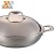Import Cheap Price Kitchen Wok Pan Stainless Steel Chinese Cooking Wok With Handles from China