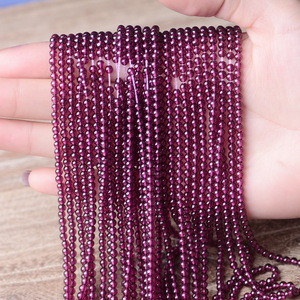 Cheap Price Loose Gemstone Garnet Small Round Beads for Diy Jewelry making