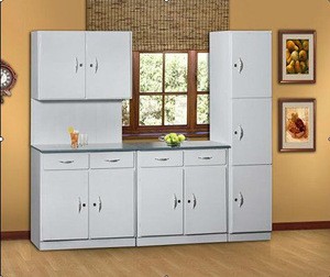 Cheap Steel Kitchen Furniture/ Kitchen Cabinet Design / Metal Kitchen  Cabinet