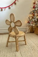 ChildrenS Rattan Flower Chair Made From Natural Rattan Used  Chair For Children To Study,Beautiful  Environmentally Friendly