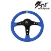 China Auto Steering wheel Car Racing blue Steering Wheels PVC 350mm Blue Color Steering Wheel For Racing Car Parts