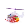 China cheap wind-up spring transparency educational plastic mini toy plane for kids