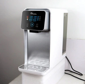 China desktop new launch instant hot machine table top plastic electric water dispenser with RO filter purifier price