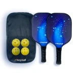 China Factory OEM Available New Product Graphite Full Carbon Fiber Matte Pickleball Paddle Carbon Fiber Pickleball Paddle Set