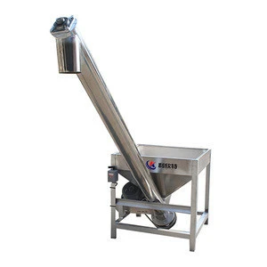 China Manufacture Stainless Steel Plastic Screw Loader Feeder,Industrial Use With Hopper Auger Feeding loader Machine