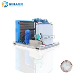 China supplier 1 ton flake ice maker machine with dry ice for fishing vessel