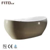 China Supply Bath Oval Pedestal Acrylic Tub Corner Tub Free Standing Acrylic Bathtub