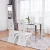 Import China Wholesale home furniture  dining room set tempered glass square dinning table set  6/8/12 seater dining table and chairs from China