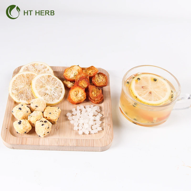 Chinese Hot sale Healthy Mixed Dried Fruit Blended Brewing Tea Lemon Passion Fruit Tea Sets