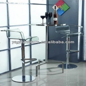 Chinese Manufacture Made Round Transparent Acrylic Bar Table