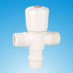 Chinese Plastic PP PVC90 Degree  Three 3 Way Right Water Angle Valve,Triangle Valve