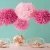 Import Chinese stage flower wedding decoration centerpiece tissue paper pom poms from China