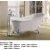 Import chinese various color big sizes bathtub with feet price from China