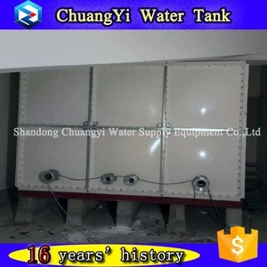 Chuangyi Brand SMC/GRP/FRP Elevated Water Tank for Enterprises/Houses Residential/Hotels/Restaurants Usage