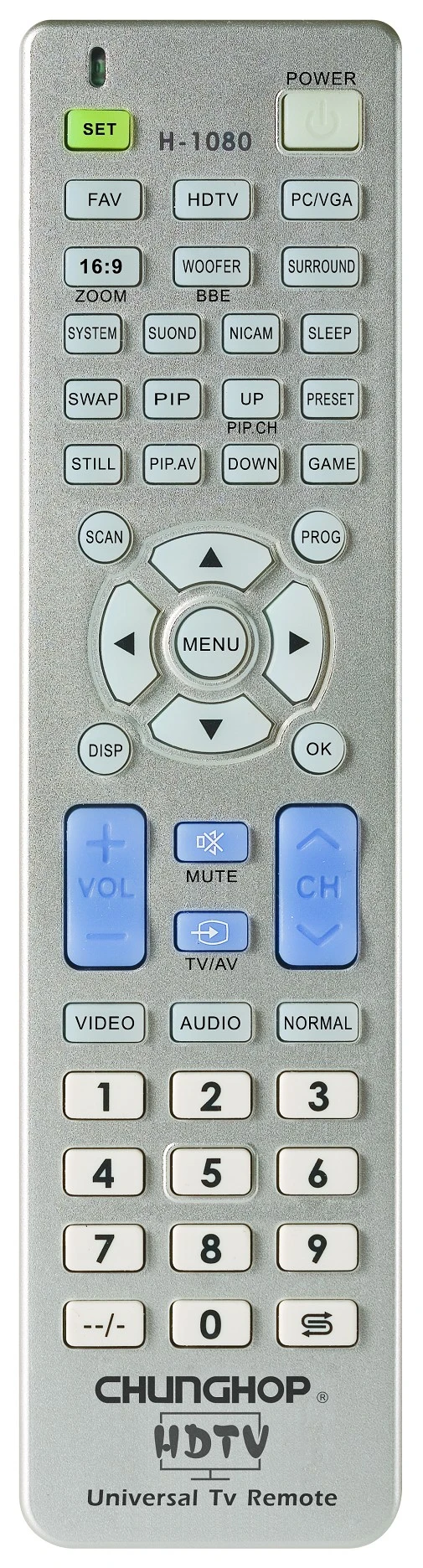 Chunghop H-1080E IR Universal TV Remote Control
